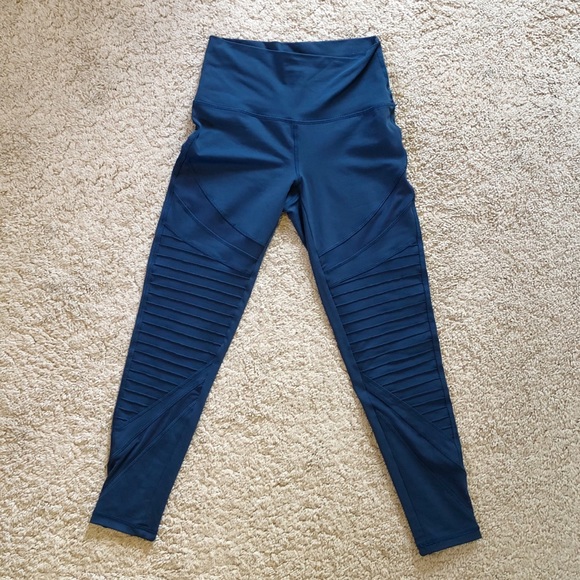 aerie Pants - Blue Arie Leggings- High Waisted